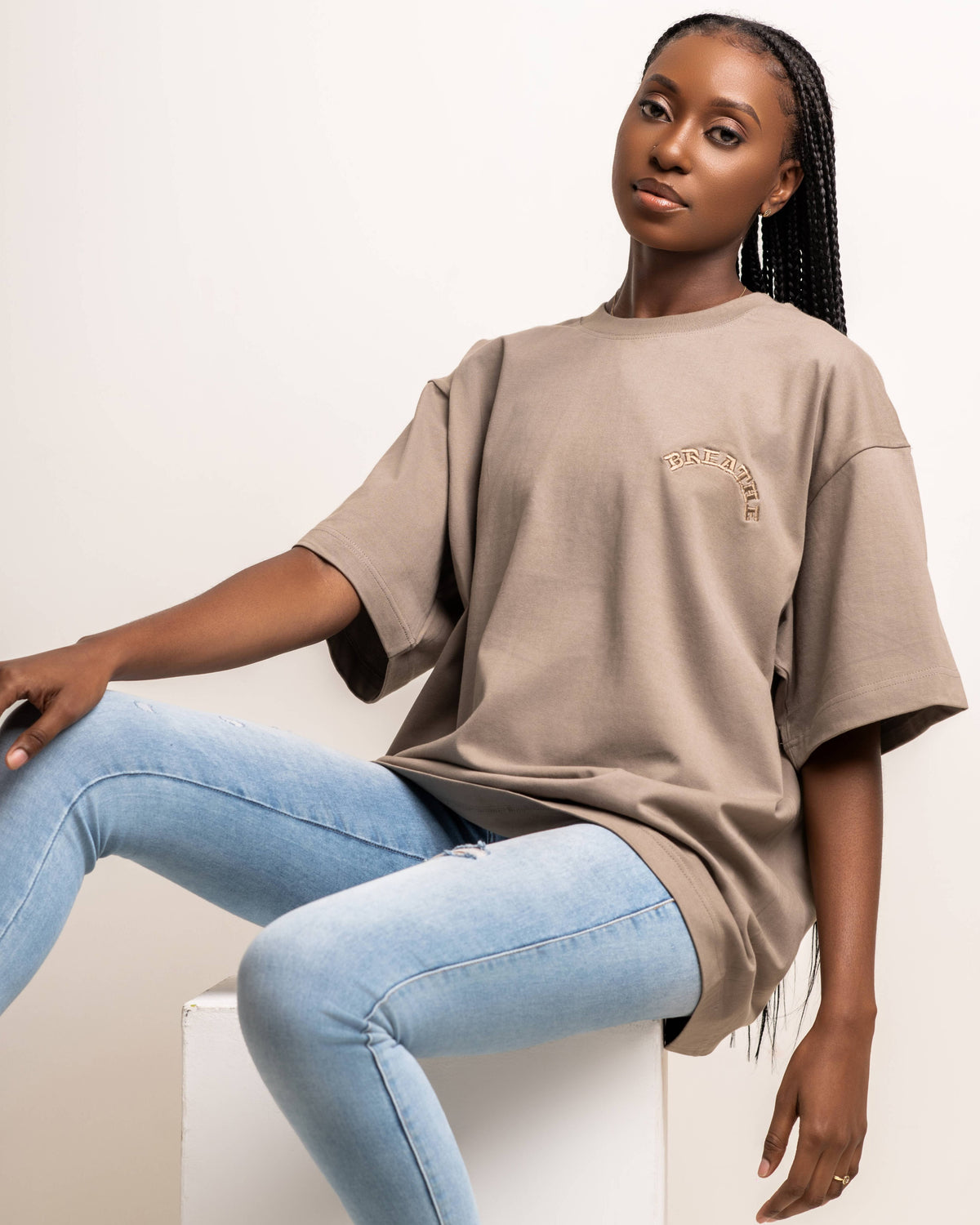 BREATHE - OVERSIZED - KHAKI