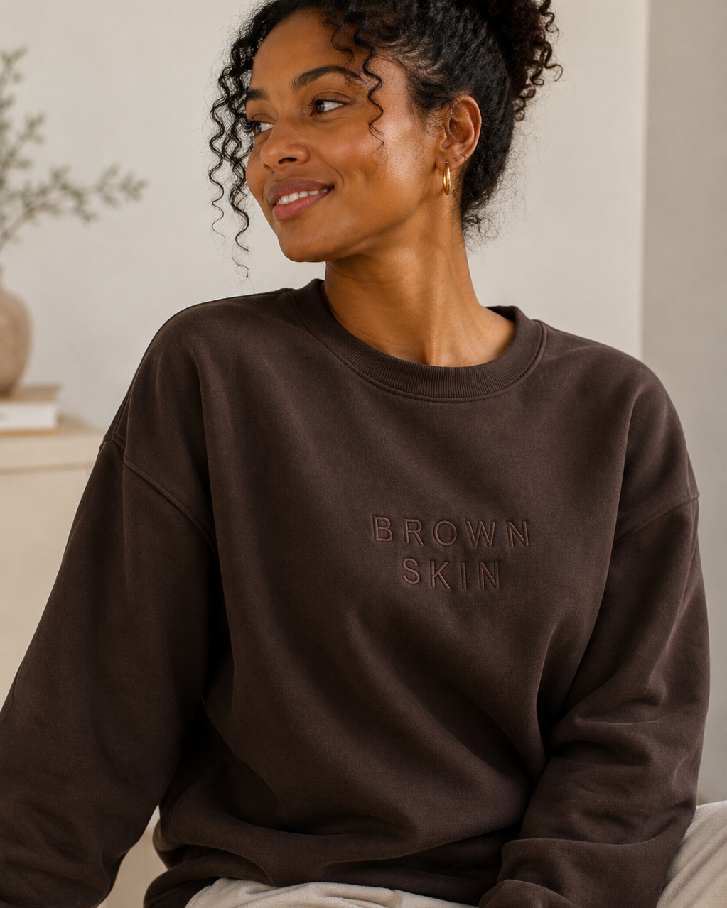 SWEATSHIRT - BROWN