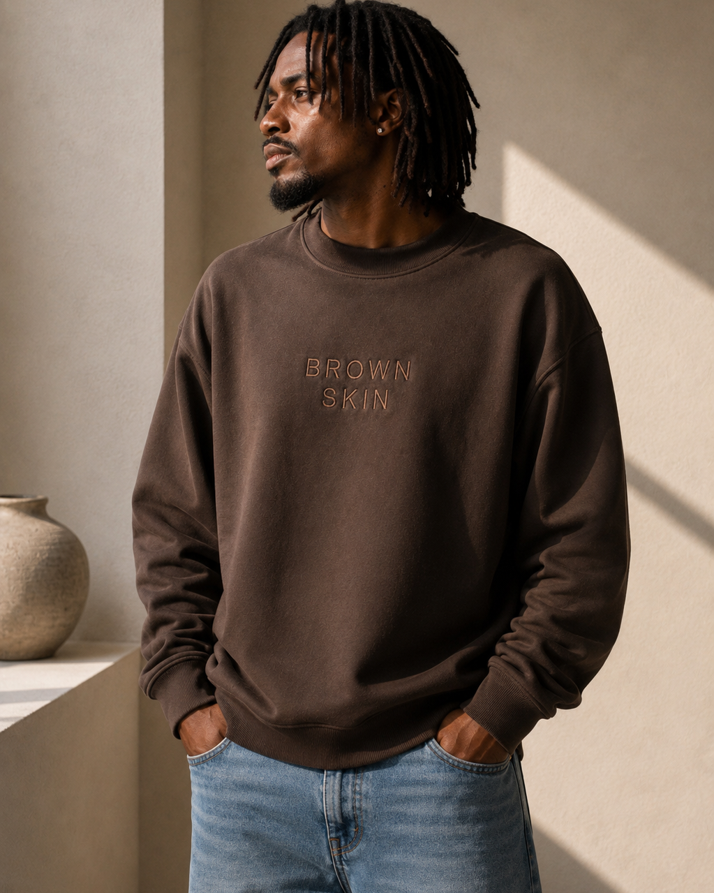 SWEATSHIRT - BROWN