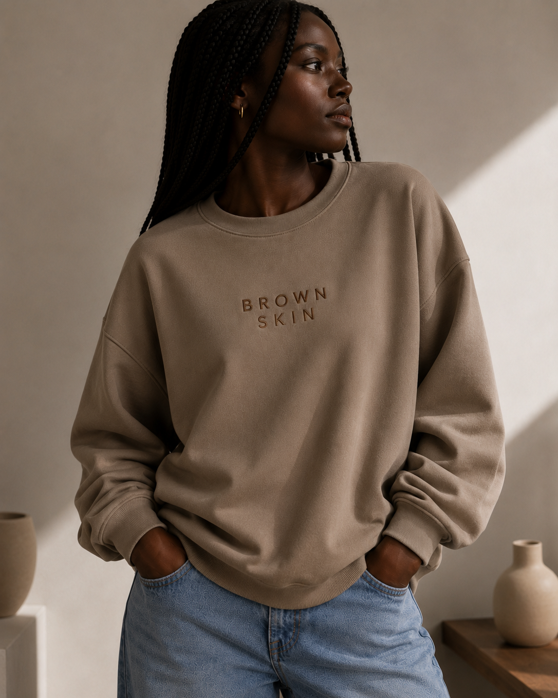 SWEATSHIRT - TAUPE