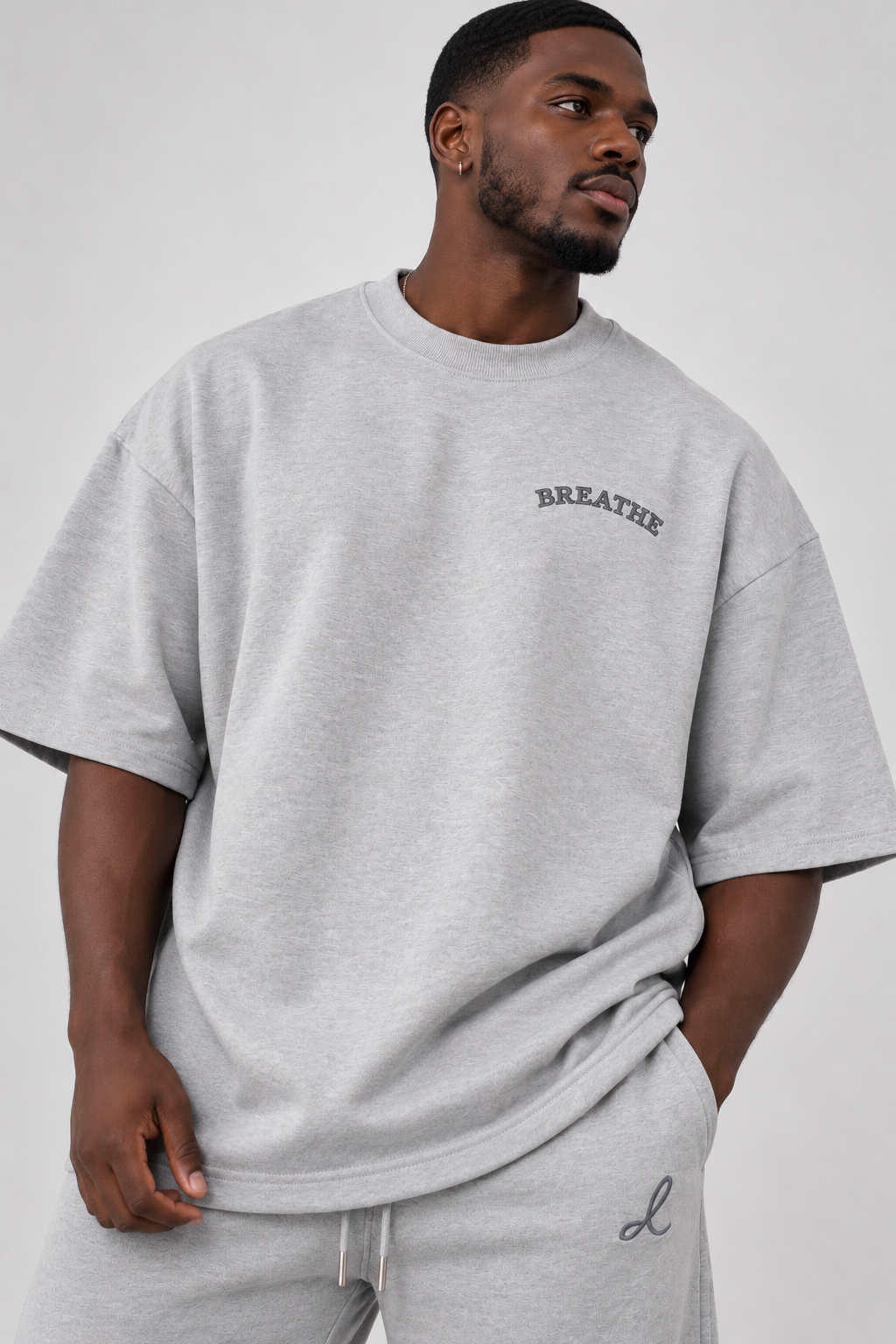 BREATHE - OVERSIZED -  GREY