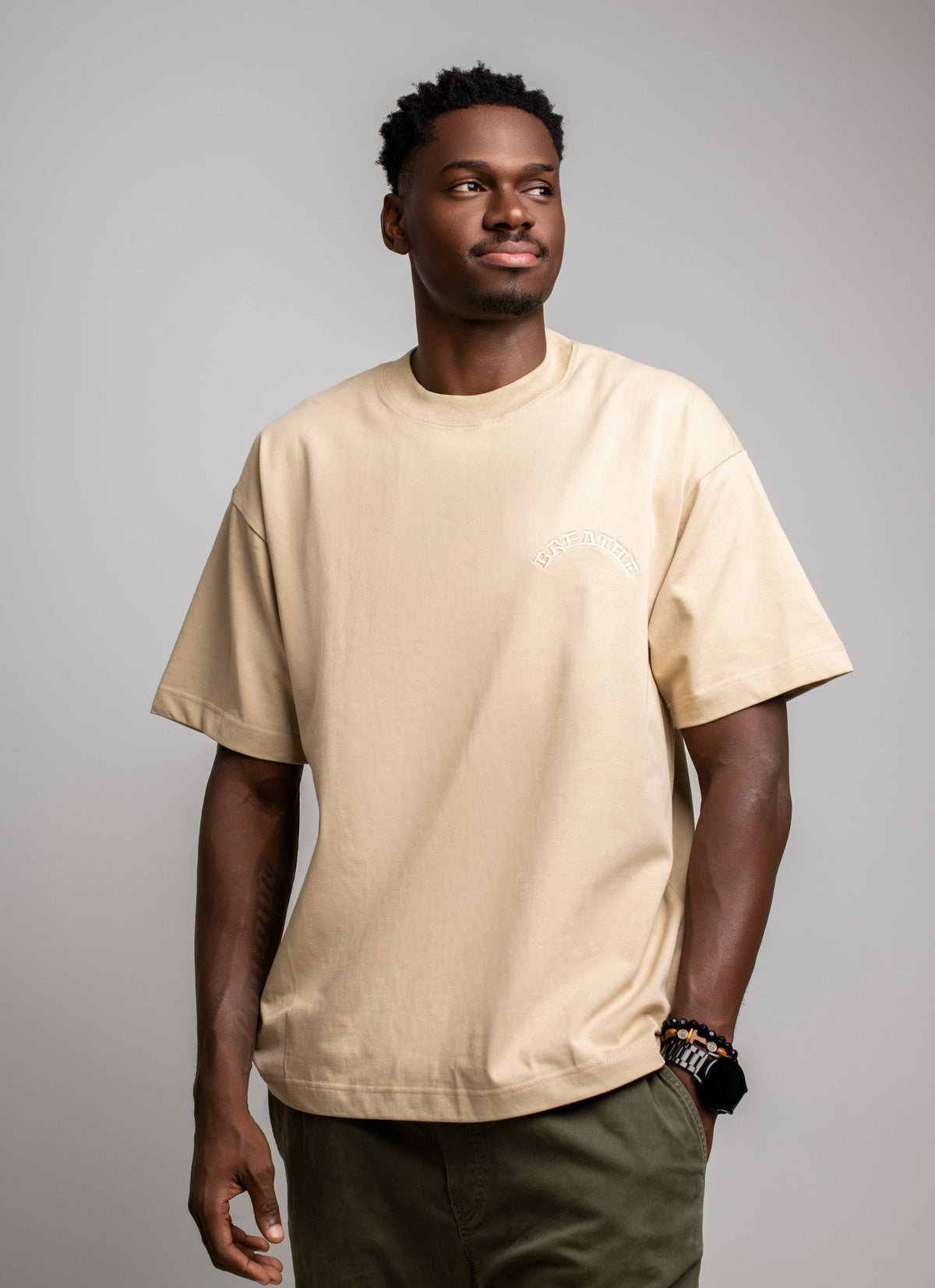 BREATHE - OVERSIZED -  CREAM